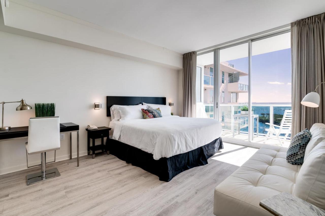 Ocean View Balcony Steps From Restaurants, Peacock Park & Marina Villa Miami Dış mekan fotoğraf